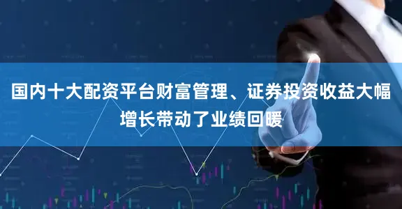 国内十大配资平台财富管理、证券投资收益大幅增长带动了业绩回暖