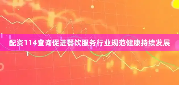 配资114查询促进餐饮服务行业规范健康持续发展