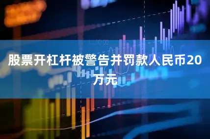 股票开杠杆被警告并罚款人民币20万元