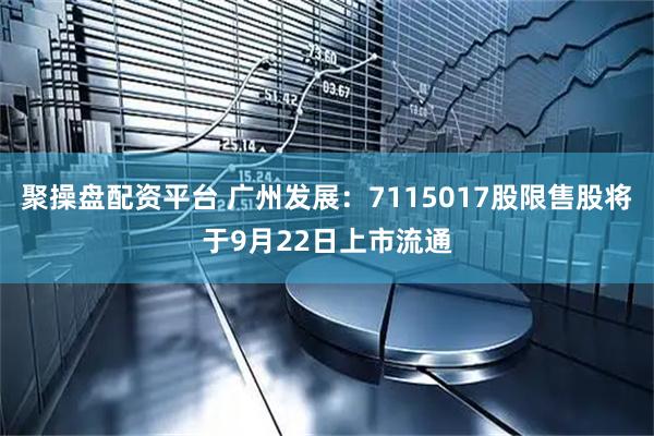 聚操盘配资平台 广州发展：7115017股限售股将于9月22日上市流通