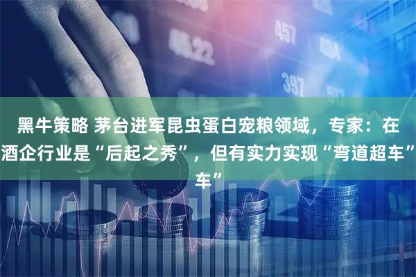黑牛策略 茅台进军昆虫蛋白宠粮领域，专家：在酒企行业是“后起之秀”，但有实力实现“弯道超车”